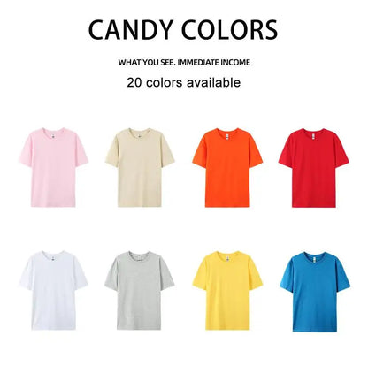 Men's Cotton T-Shirt Short Sleeve O-Neck Oversized Fit