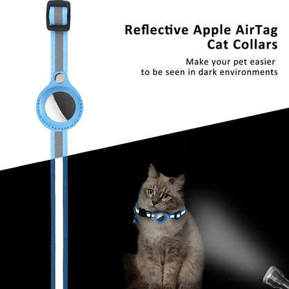 Cat GPS Tracker Collar, Waterproof, Reflective, Anti-Lost, PU Material