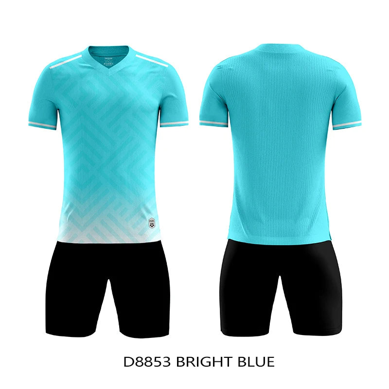 MAN Football Jerseys Team Training Customize Professional Women Soccer Uniform Adult Kids Futsal Quick-Drying Sportswear Outfit