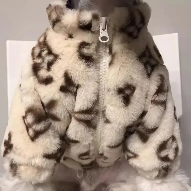 Dog Winter Coat High-End Sweater Warm Pet Jacket for Small Cats & Dogs