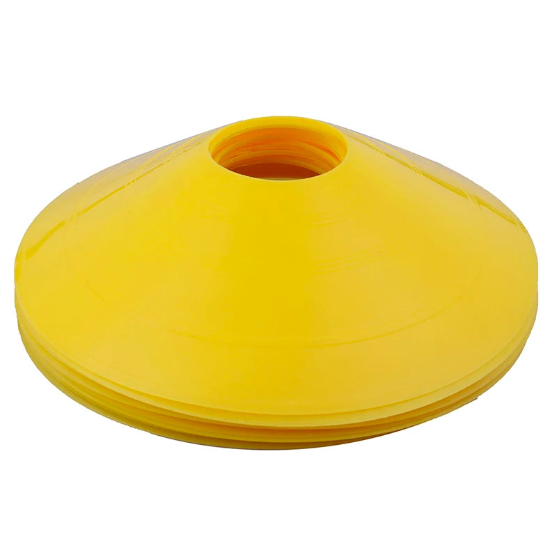 10PCS PVC New Sport Football Soccer Rugby Speed Training Disc Cone Cross Track Space Marker Outdoor Sports Cross Speed Training