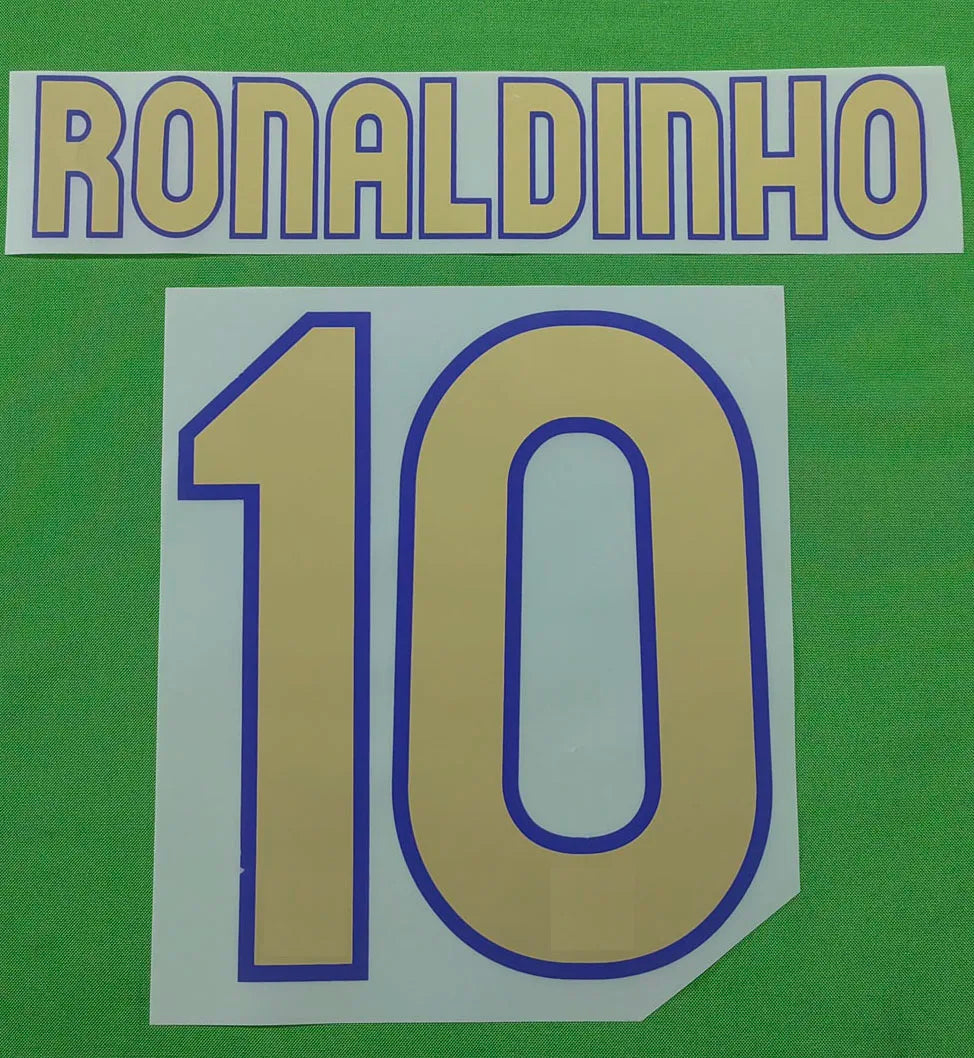 Retro Soccer Nameset #10 SUPER STAR Printing CUSTOMIZE NAME NUMBER Heat Transfer Soccer Patch Badge