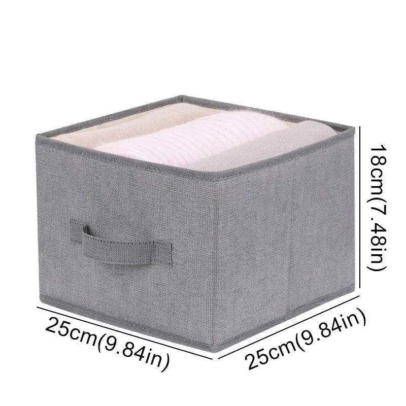 1/3/4/5 Wardrobe cotton and linen storage bag hanging bag hanging bag clothes storage multi-layer storage bag drawer hanging bag