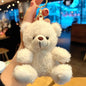 Cute Plush Bear Keychain – Small Sitting Doll Bag Pendant, 4 Colors