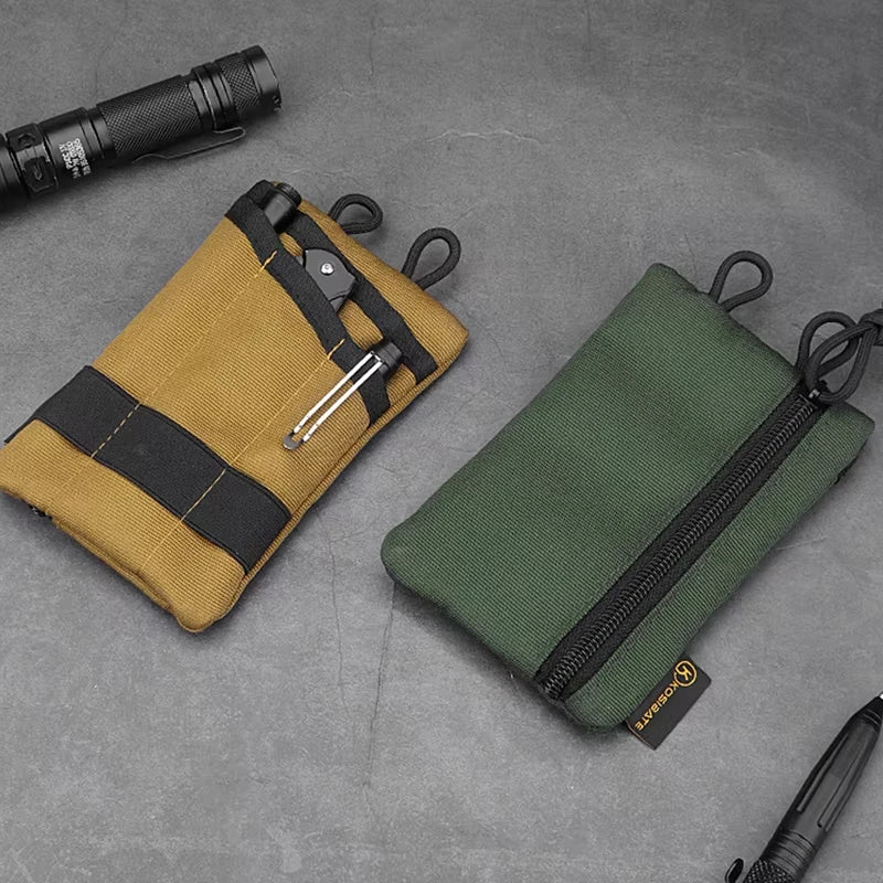Tactical EDC bag wallet bag mini waist bag card key with waist bag camping, hiking, hunting, fishing, outdoor coin wallet