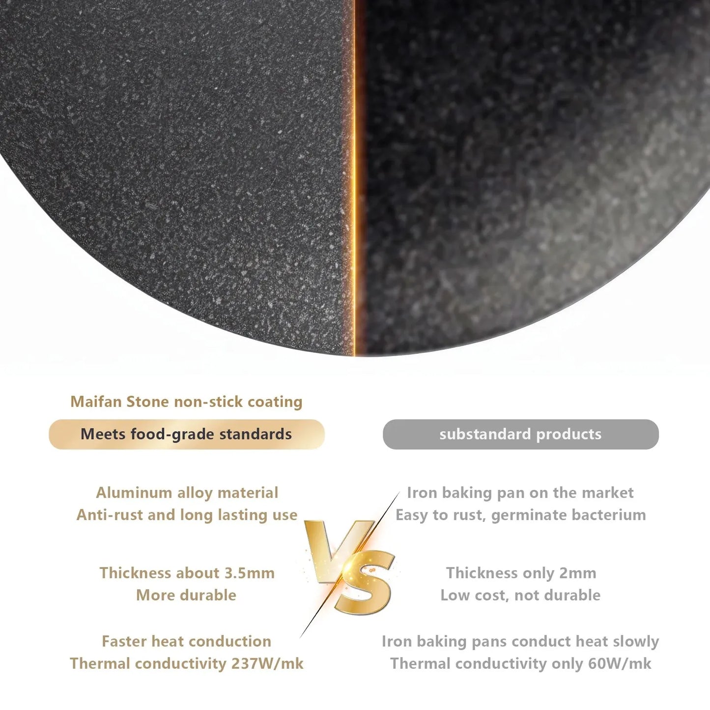 BISINNA 30CM Outdoor BBQ Grill Pan Non Stick Stovetop Baking Tray Korean Roastig Grill Plate Camping Equipment