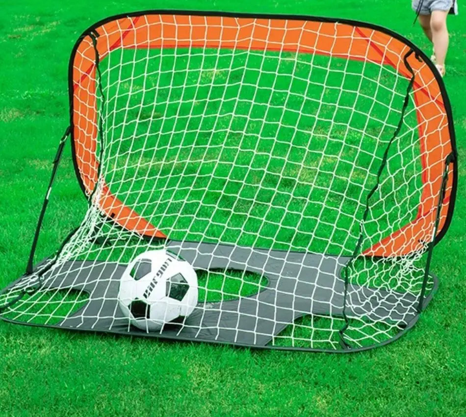 Portable folding soccer door, indoor and outdoor game goal net, outdoor soccer shooting practice