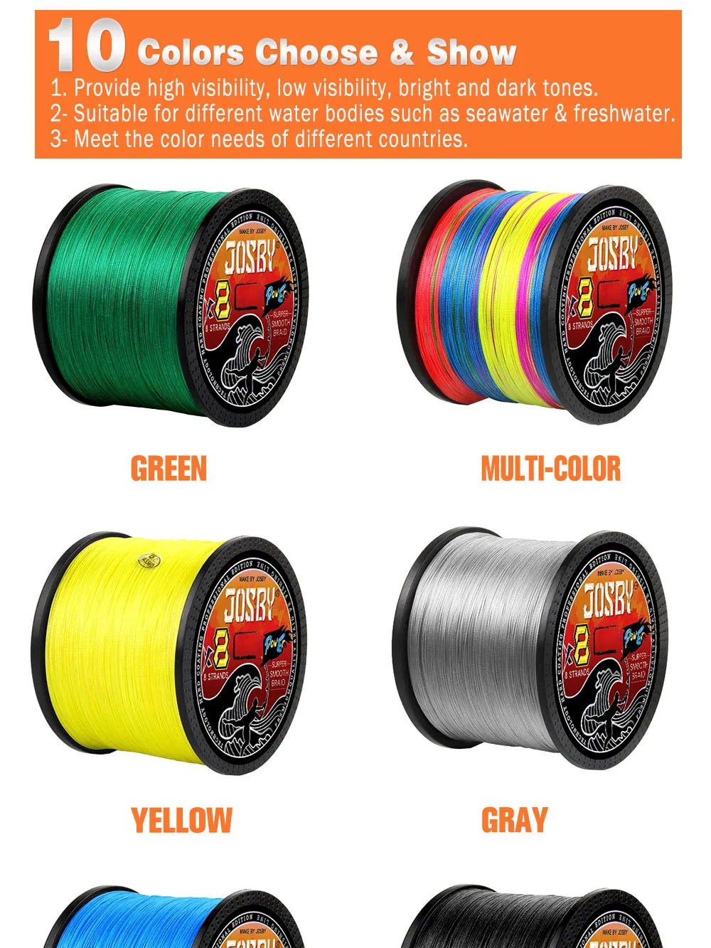 Braided Fishing Line 8 Strand 100M 300M 500M 1000M Spinning PE Multifilamento Japa Carp Fly Sea Saltwater Weave Extreme Pesca