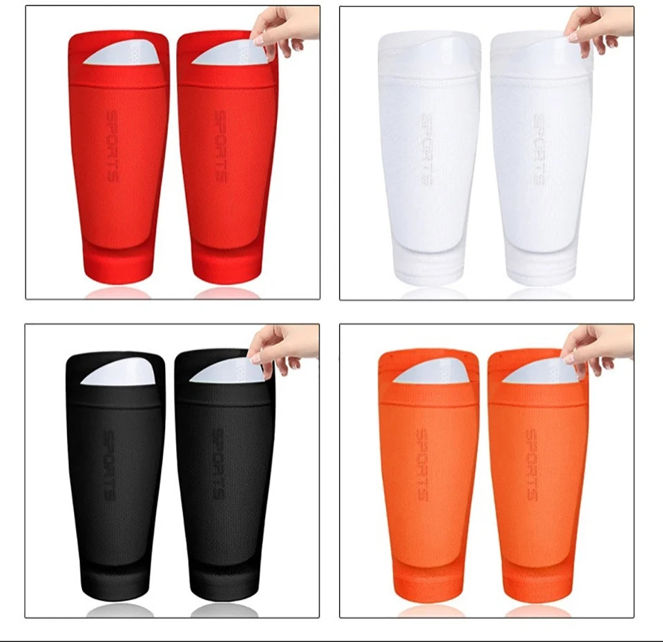 Loogdeel Sport Soccer Football Shin Guard Socks Pads EVA Cushion Protection Reduce Shocks and Injuries for Kid Youth Boys Girls