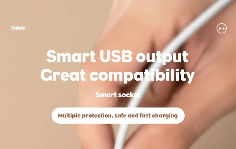 EU Plug Power Strip 6 AC Outlet Multitap Extension With 5 USB Ports 3m Cord Electrical Socket 2500W Fast Charge Surge Protector