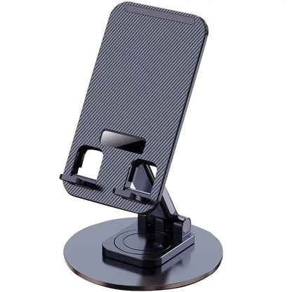 360 Degree Rotatable Metal Desk Phone and Tablet Holder Stand Universal