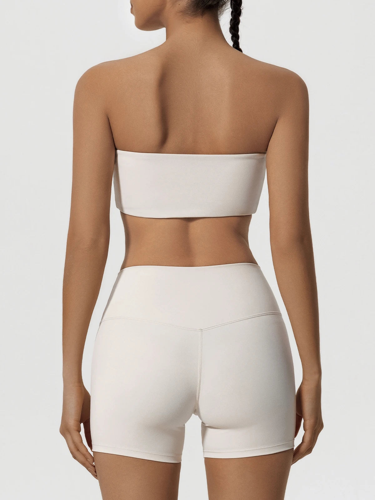 Ctenkevet Two Piece Fitness Sports Set Women Workout Yoga Outfit Strapless Bra Woman 2Ps Gym Crop Top Deportivos Mujer Gym Suits