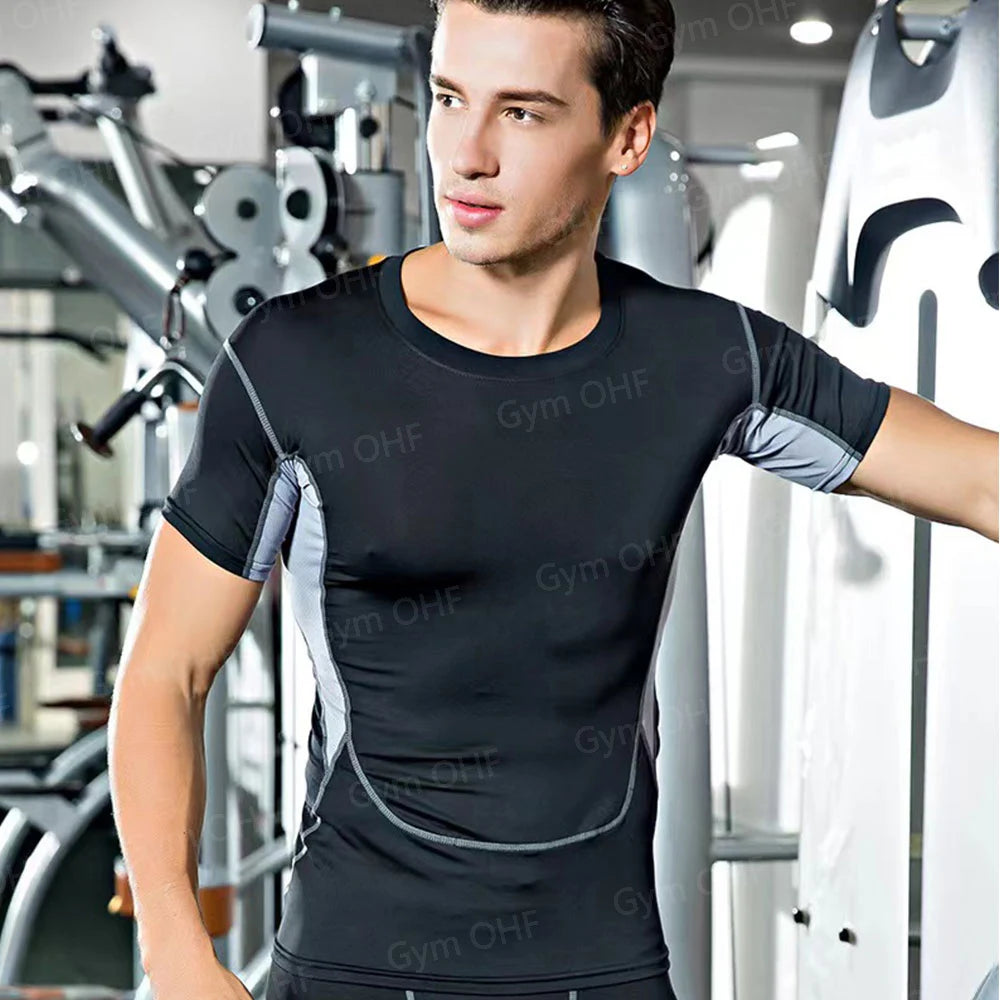 Spider Compression Shirt Mens Rashguard Fitness For Men Gym Sports T-Shirt Running Sweatshirt Outdoor Mountaineering Training
