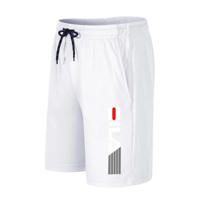 Unisex Quick-Dry Mesh Running Shorts With Drawstring Pockets