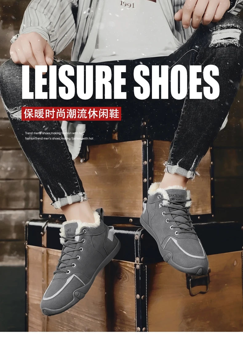 Men's Lace-Up Running Shoes, Casual Sneakers, Rubber Outsole, PU Insole