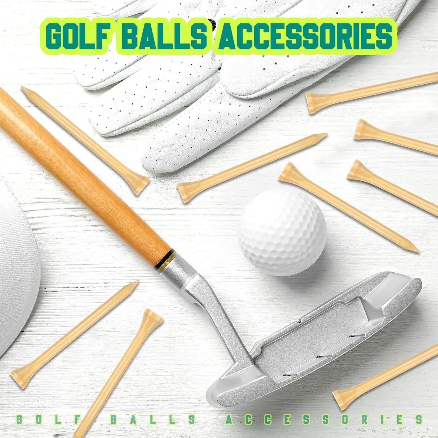 Golf Tees Durable Bamboo Tees 50Pcs/100Pcs 100Pcs 3-1/4" Friendly Biodegradable Material Reduce Friction Side Spin More Stable