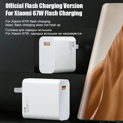 67W USB C Fast Charger Quick Charge Wall Adapter 1 Port