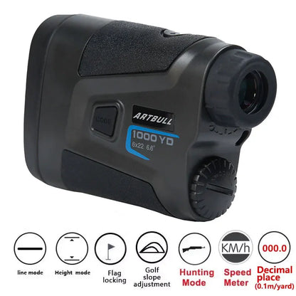 Golf Laser Rangefinder With Flag-Lock Slope, 1000m Range