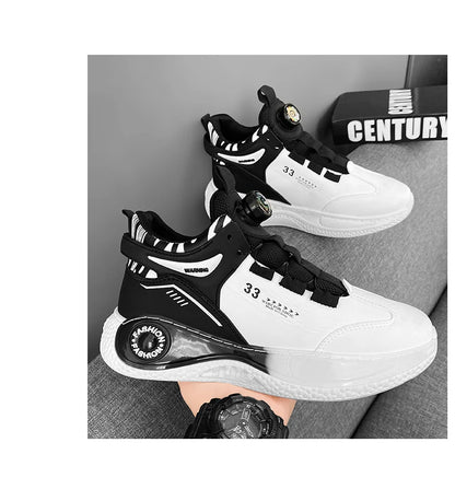 Men's Casual Canvas Shoes Button Closure Mixed Colors EVA Outsole