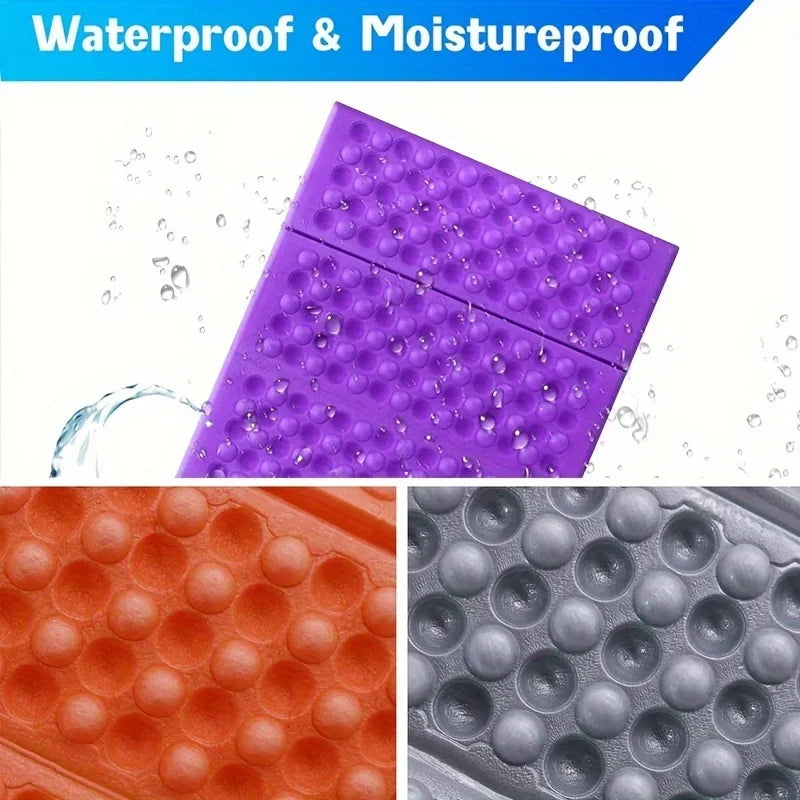 Honeycomb Massage Mat 6-Fold XPE Cushion Outdoor Hiking Camping Training Park Foldable Pillow Picnic Sitting Moisture-proof Pad