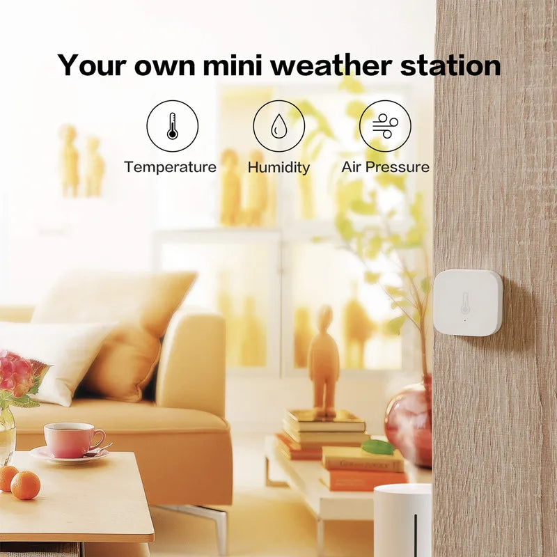 Original Aqara Temperature And Humidity Sensor Zigbee Smart Air Pressure Environment Sensor Smart Home For Mi home Homekit APP