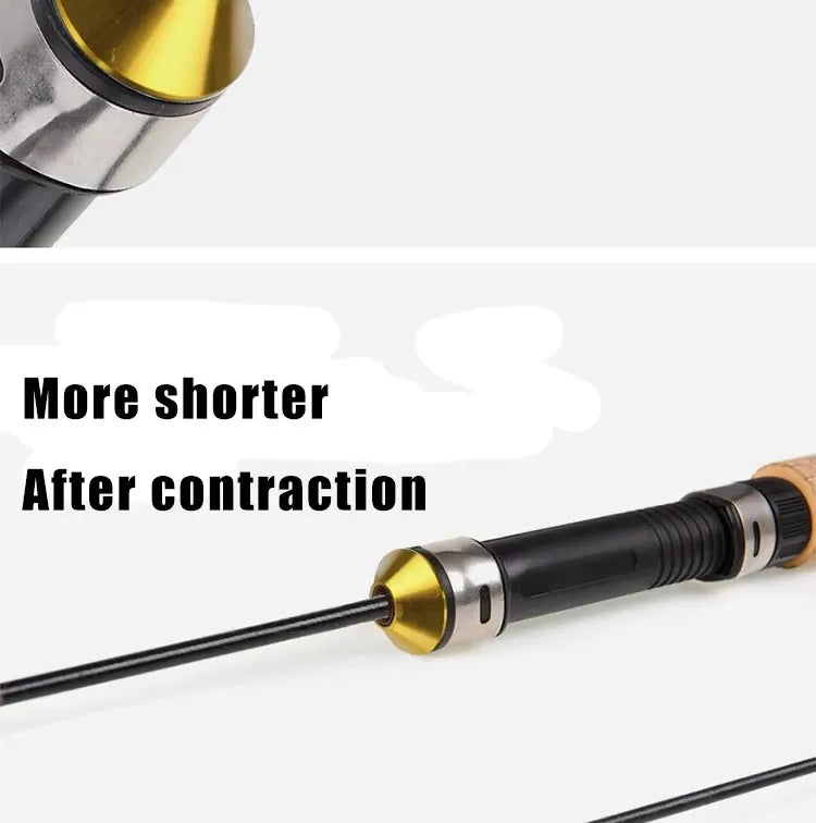 60cm mini shrimp fishingrods carbon telescopic pole ice fishing rod