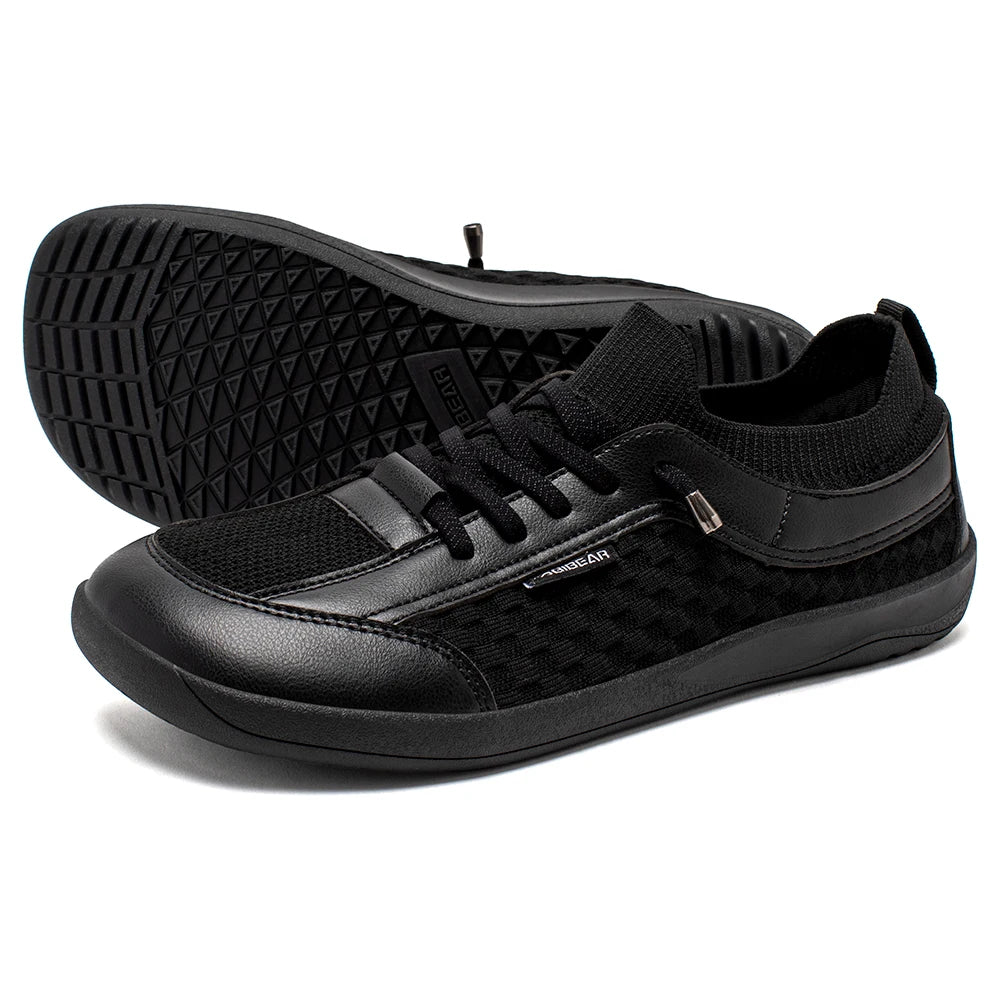 HOBIBEAR Men Barefoot Shoes Women Slip On Wide Toe Walking Sneaker | Zero Drop Sole | Lightweight Breathable Minimalist Shoes