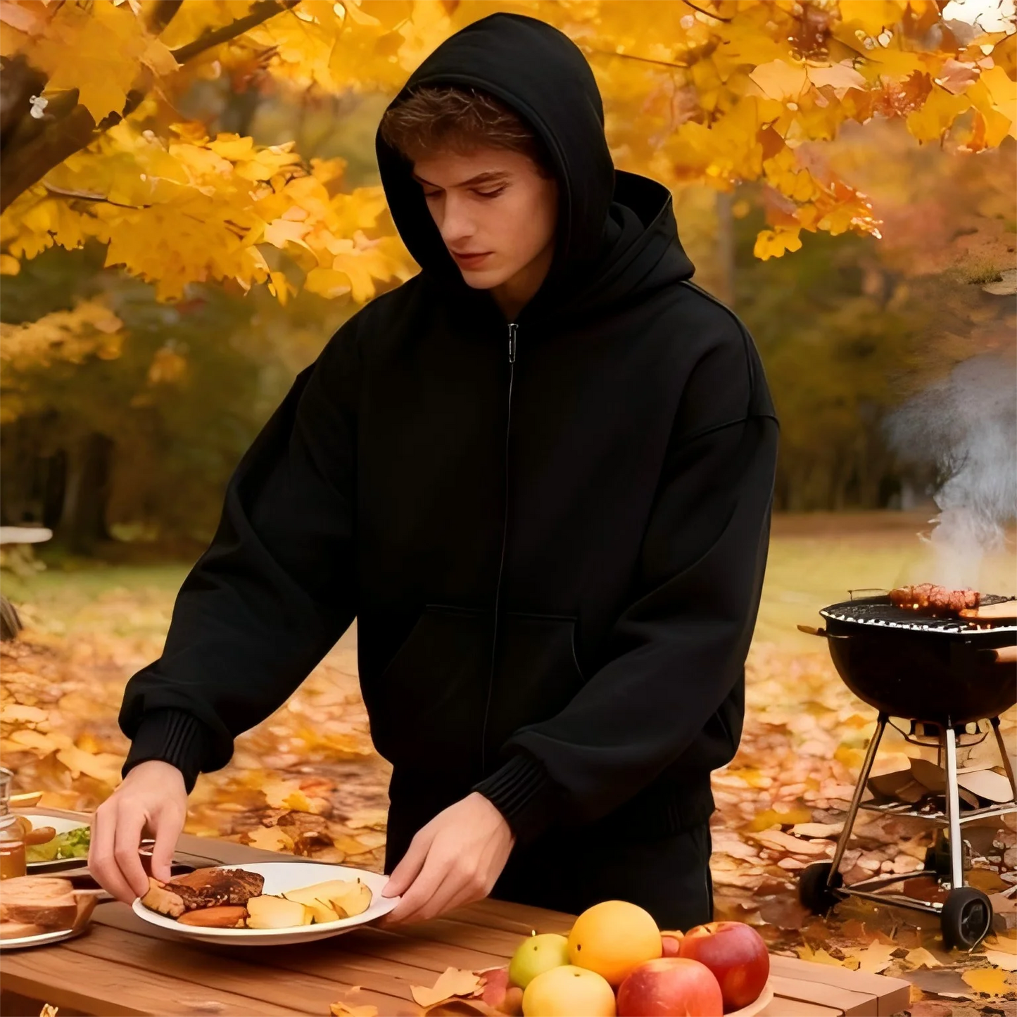 Men's masked Hoodies Long Sleeve Casual With Zipper Sweatshirts New Spring Hip Hop Pullover Sports Top Male Hooded Sweatshirts