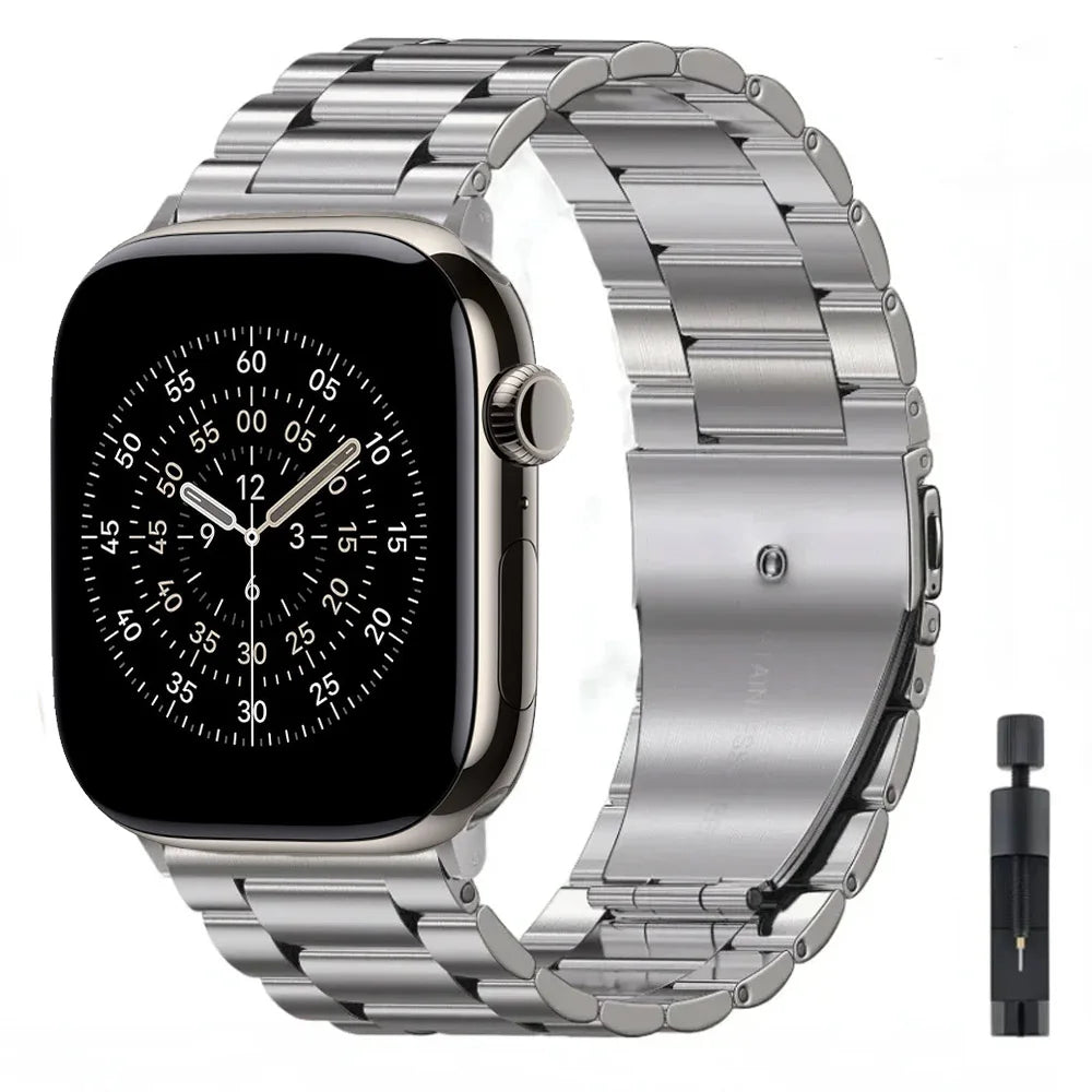 Stainless Steel Metal Strap for Smartwatches (40–49mm)