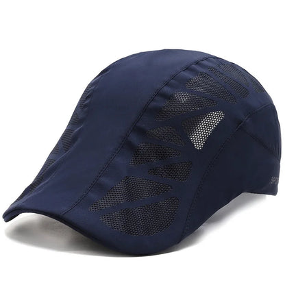 Men's Sports Sun Hat With Breathable Mesh Cotton Polyester Cap