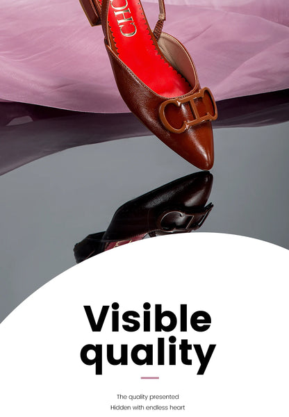 Women's Ankle Strap Sandals Black Flat Heel PU Upper