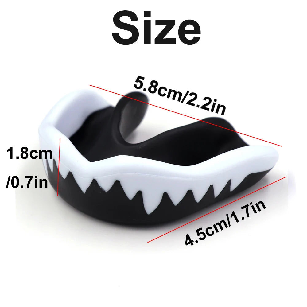 Boxing MMA Wrestling Mouth Guard, Football Rugby Sports Gum Shield, Slim Fit Design for Maximum Teeth Protection and Comfort