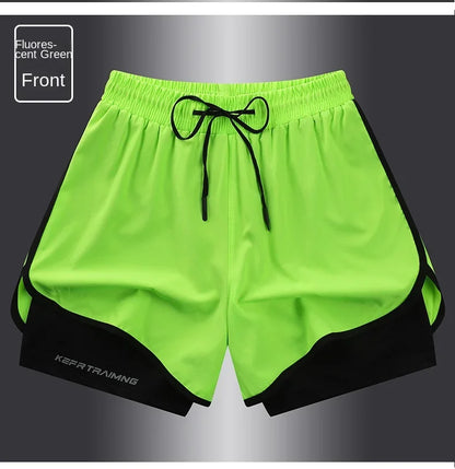 Unisex Polyester Sports Shorts S-5XL Double Layered