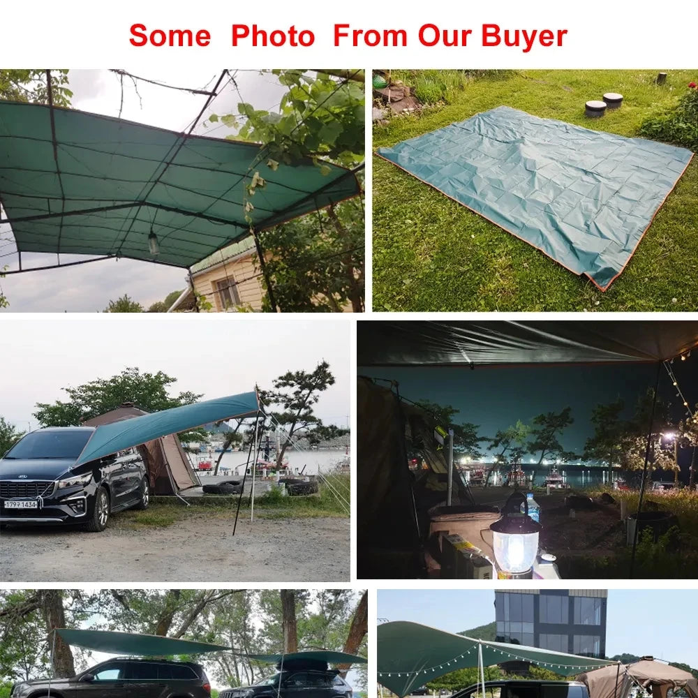 Ultra light canvas garden canopy, sunshade, camping hammock, courtyard sunshade, used for outdoor activities