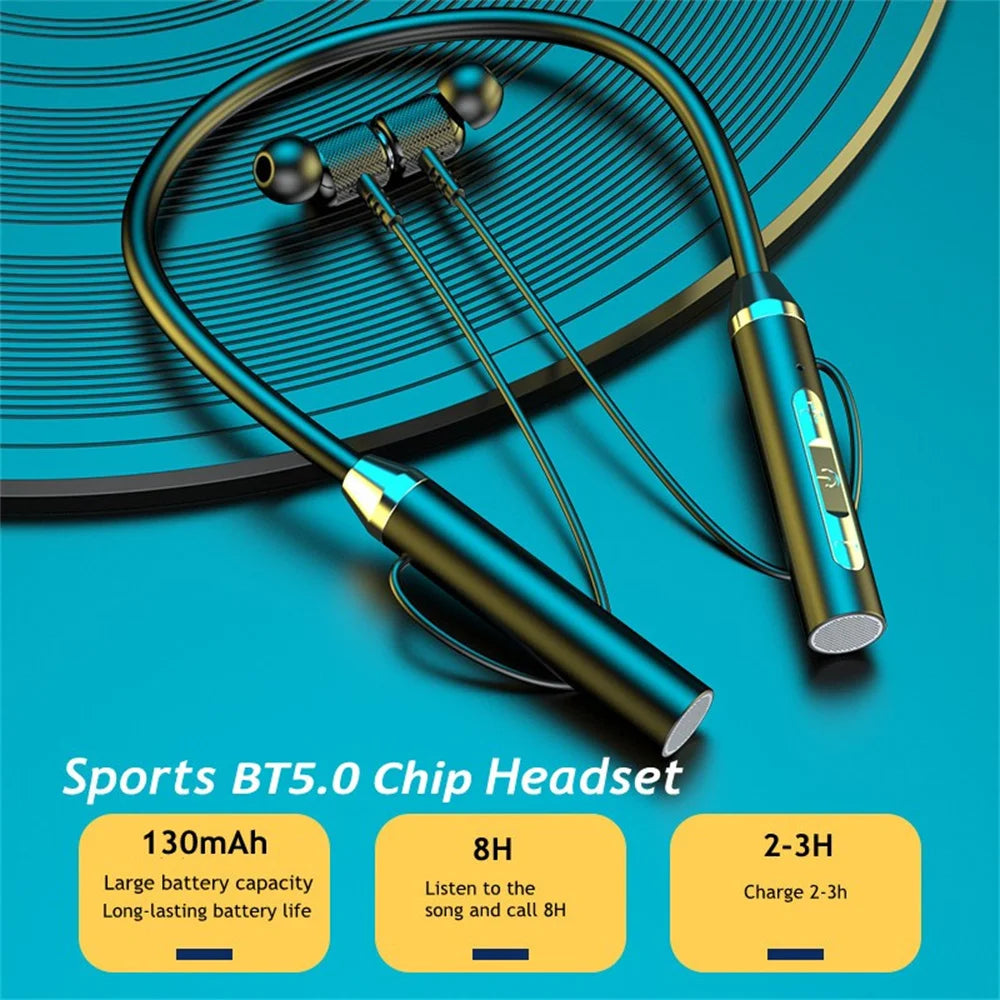 Wireless Bluetooth Earphone Magnetic Neckband Sport Headset TWS Bluetooth Headphones With Mic Stereo Earbuds For All Smartphones