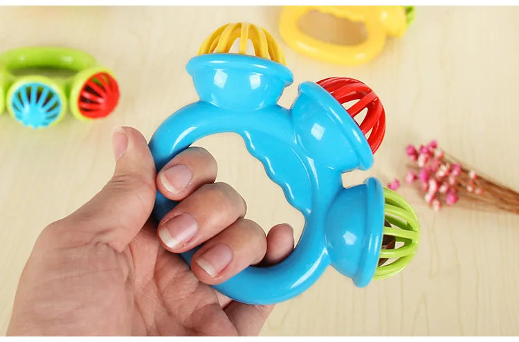 1-4PCS Baby Hand Rattle Ball Toy Newborn Grasping Hand Bell Sensory Toy Kids Safety Materials Toys for 0-24 Months Baby Children