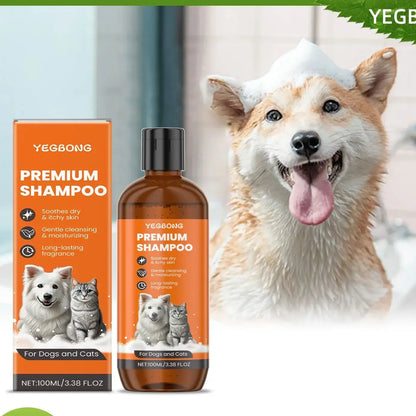 Pet Shampoo For Dogs And Cats, Coconut Oil Formula, Odor And Tangle Removal