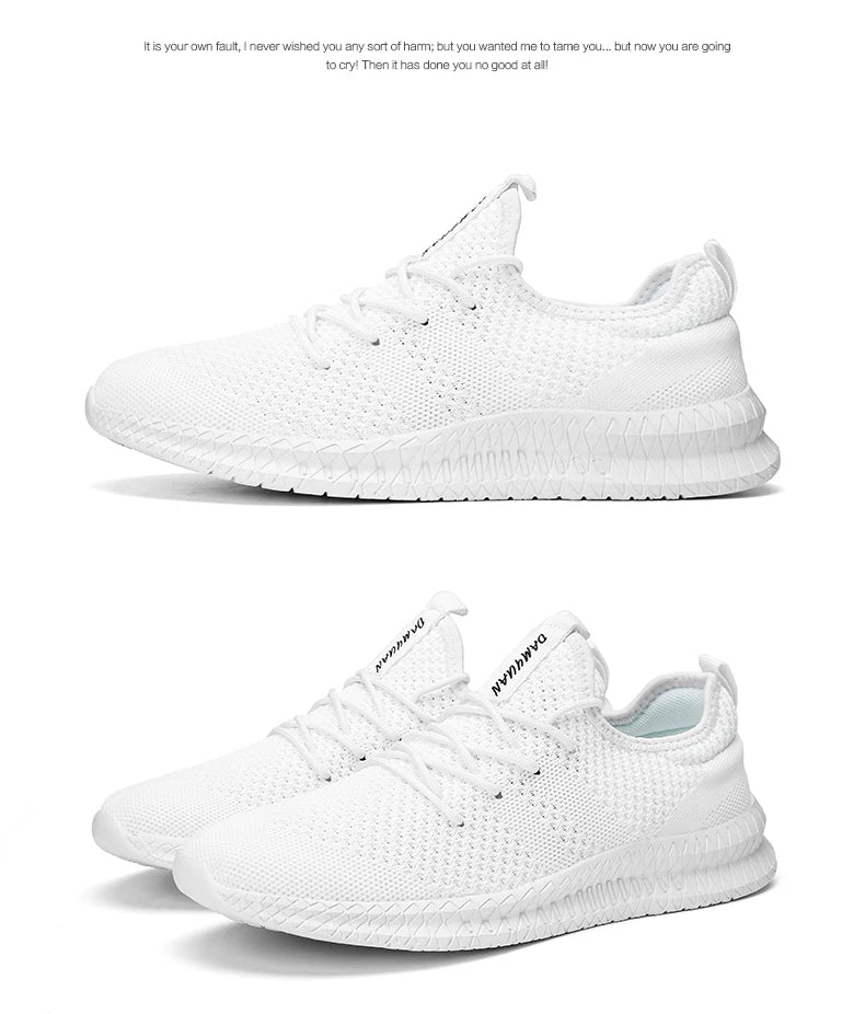 Unisex Breathable Running Shoes Lace Up Lightweight Casual Gym