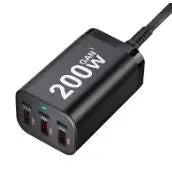 Six-Port USB-C GaN Fast Charger USB PD Power Adapter