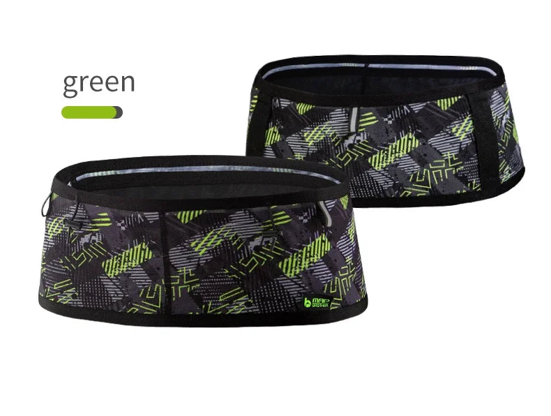 MAP BROTHER W1001 Woven Elastic Sports Waist Bag Pack Running Race Number Belt For Triathlon Marathon Cycling Mountaineering Bag