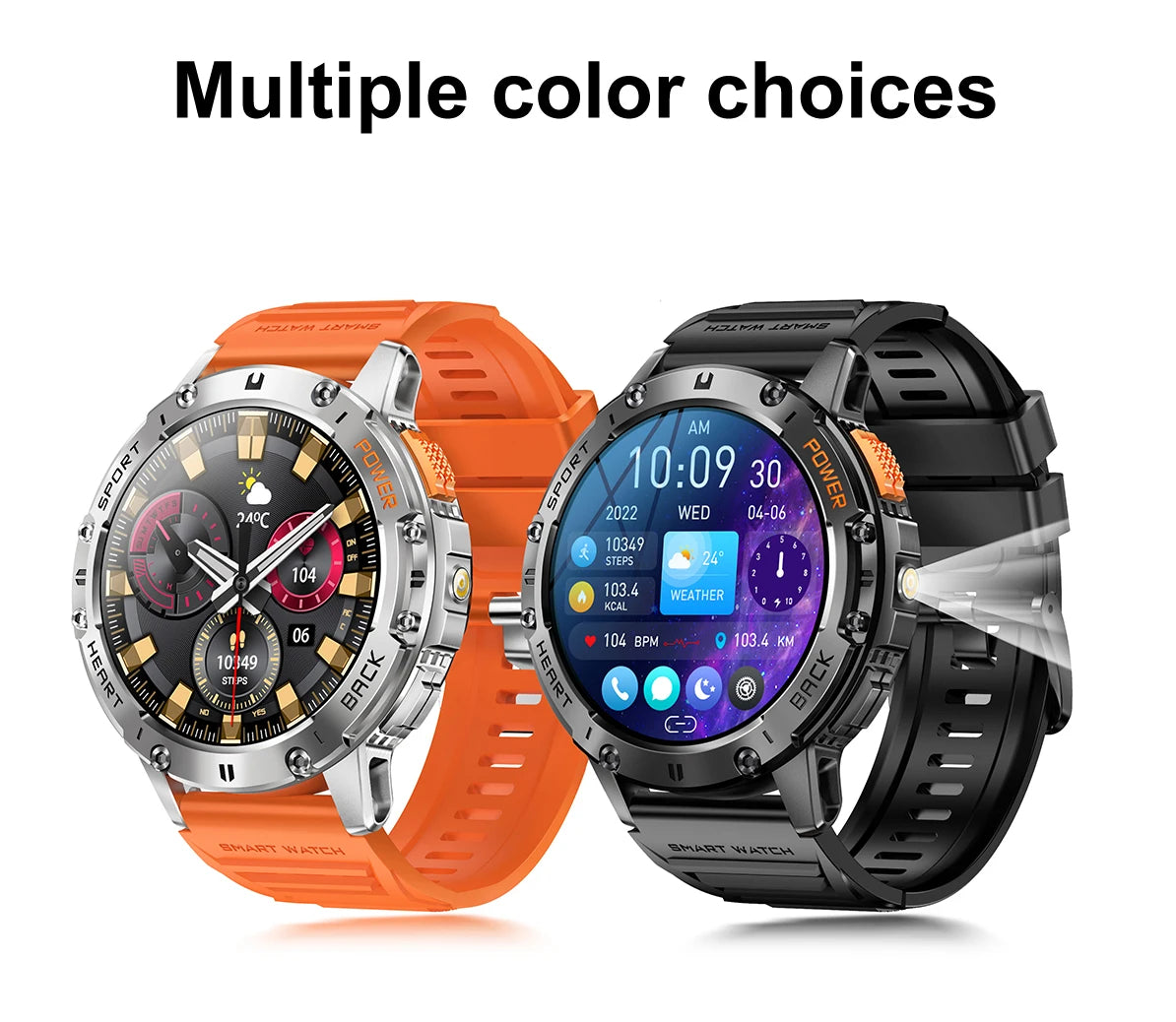 Men Smart Watch with AMOLED Display & Fitness Tracking