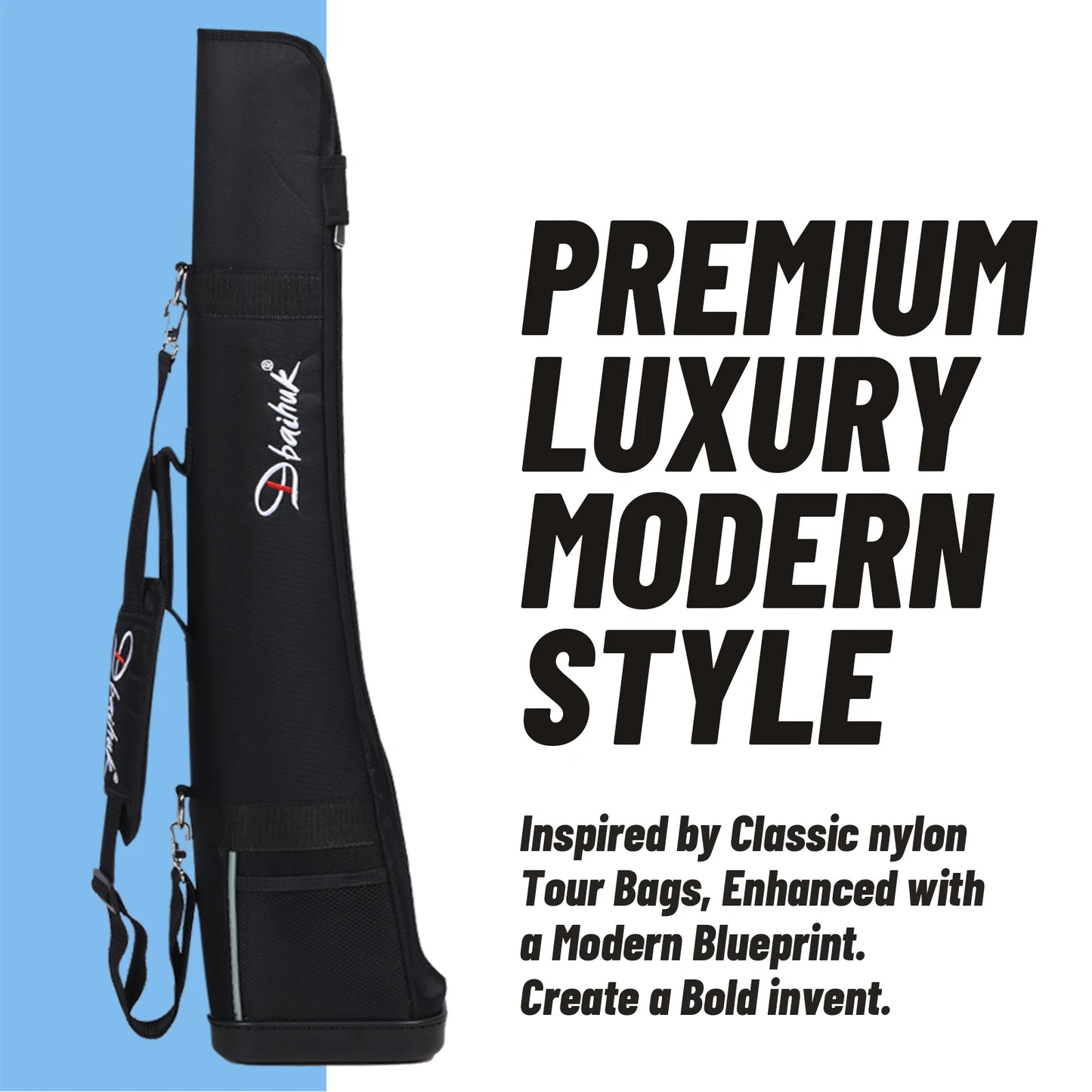 Dbaihuk Park Golf Bag Club Case Half Back Park Golf Club Storage Portable Golf Gun Bag