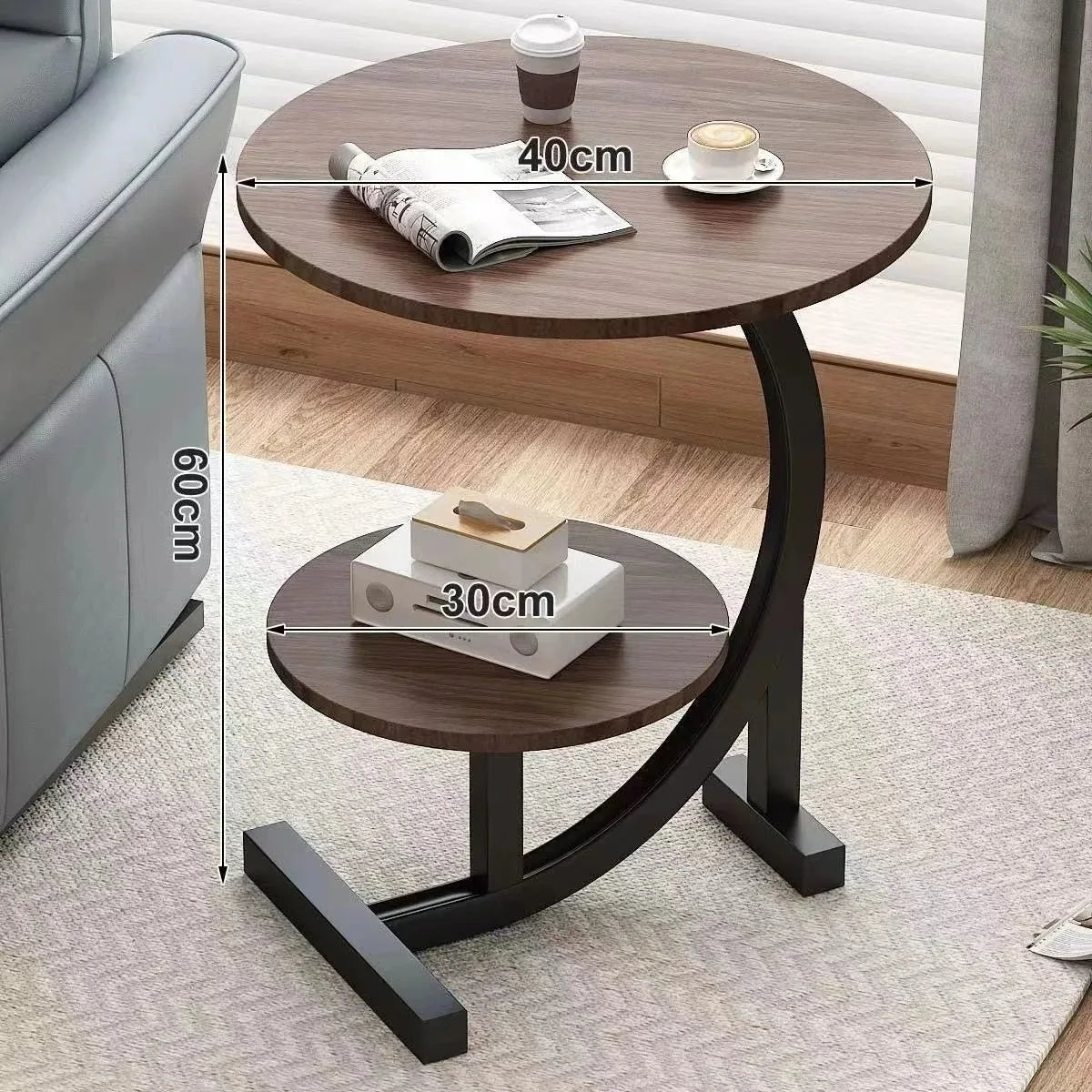 Designer Luxury Coffee Tables Gold Breakfast Minimalist Round Side Table Lounge Space Saving Mesa Auxiliar Living Room Furniture