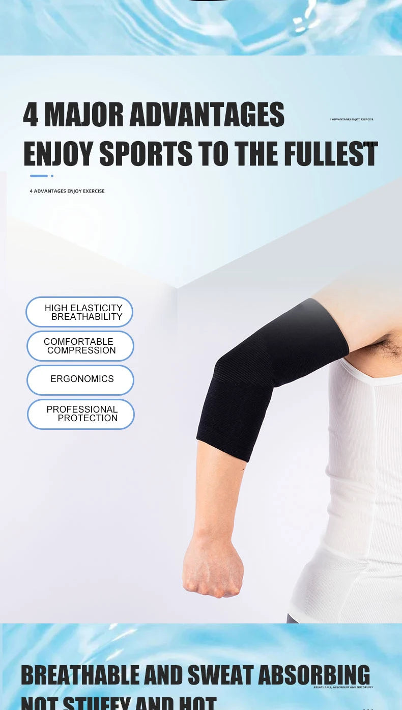 1 Pc Breathable Elbow Support Compression Elastic Arm Brace Arm Sleeve Elbow Support Elastic Gym Sport Elbow Protective