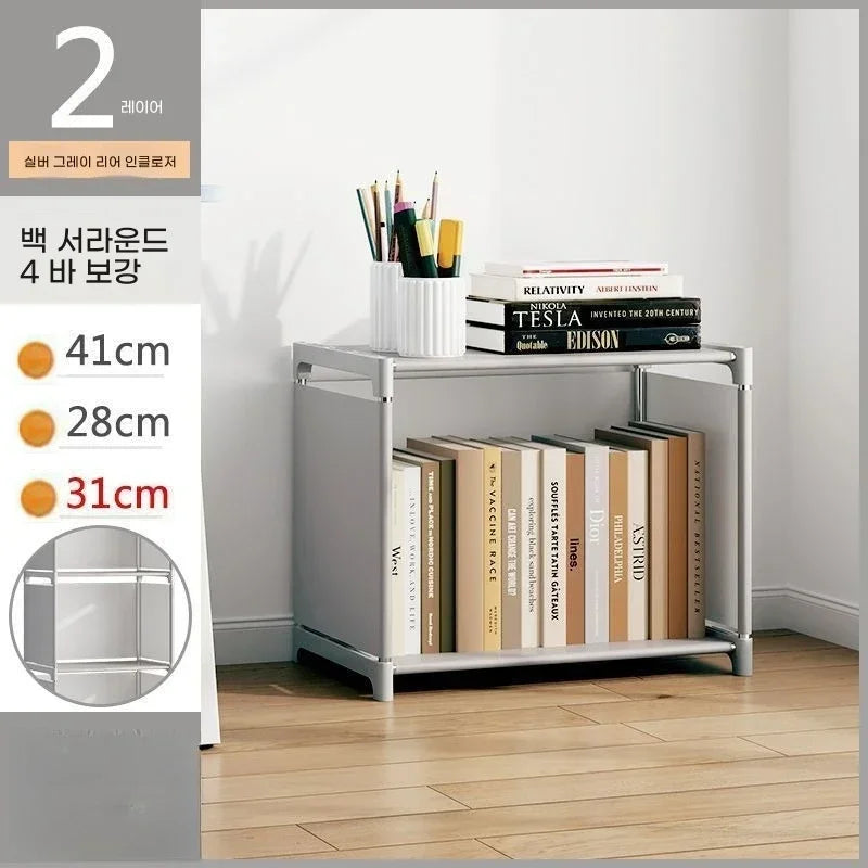 Multi-Layer Bookcase Square Storage Shelf Easy Assembly Bookcase Living Room and Study Bedroom Storage Shelf Simple Bookshelf