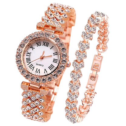Stylish Women’s Dress Watch & Bracelet Combo – Modern Luxury Look
