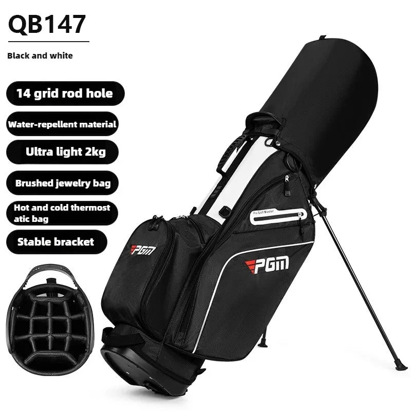 PGM Golf Bags Men Women 14 Insertion Lightweight Portable Shoulder Strap Bracket Bag QB147