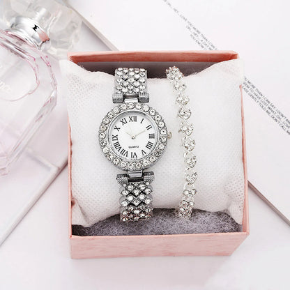 Stylish Women’s Dress Watch & Bracelet Combo – Modern Luxury Look