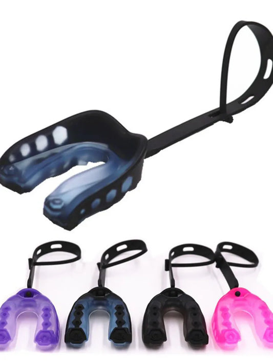 1PC Non-toxic Gum Shield American Football Rugby Thai Boxing Taekwondo Wrestle Tooth Protective Mouth Guard with Hanging Strap