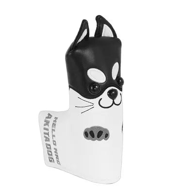 NRC Golf Club Headcovers Driver Fairway Wood Hybrid Covers Set Lovely AKITA Dog Cartoon Animal 460cc